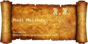 Madl Melinda névjegykártya